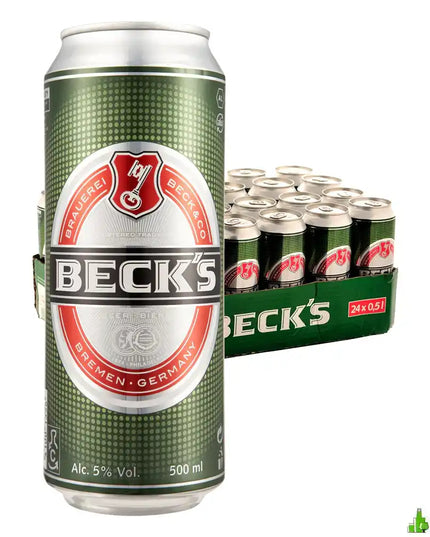Becks Lager Imported Beer Case 24 x 500mL Cans