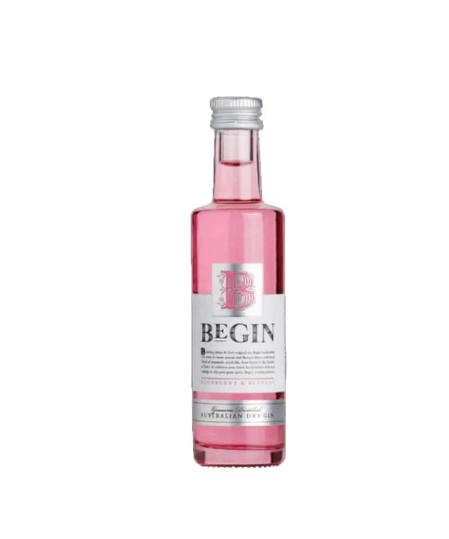 Begin Gin Pink Miniature 12 x 50ml - Liquorworld