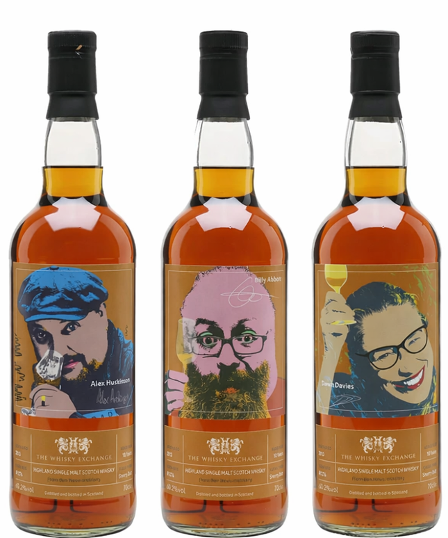 Ben Nevis 10 Year Old 2013 Single Cask Collection Sherry Butt Cask Strength Single Malt Scotch Whisky 3 x 700mL