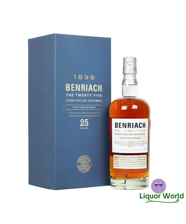 BenRiach 25 Year Old The Twenty Five Speyside Single Malt Scotch Whisky 700mL - Liquorworld
