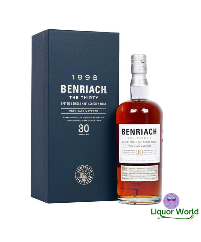 BenRiach 30 Year Old The Thirty Speyside Single Malt Scotch Whisky 700mL - Liquorworld