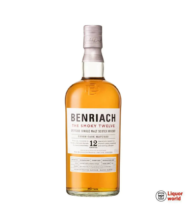 Benriach 12 Year Old Smoky Speyside Single Malt Scotch Whisky 700ml - Liquorworld
