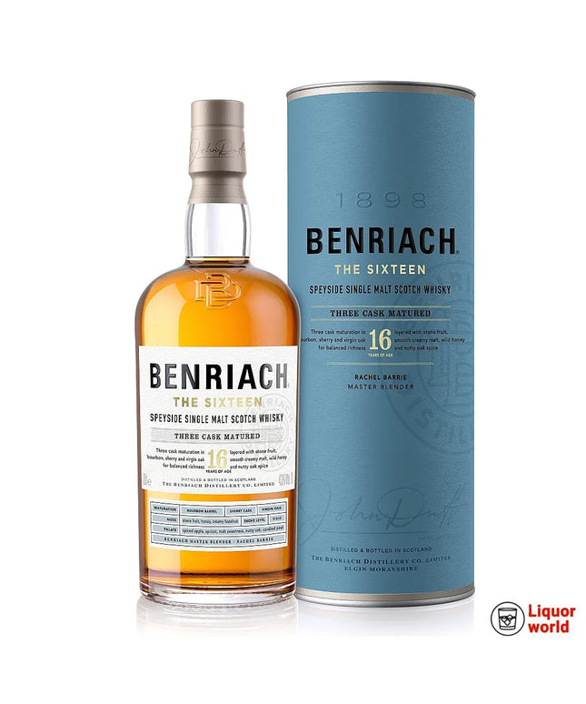 Benriach 16 Year Old Speyside Single Malt Scotch Whisky 700ml - Liquorworld