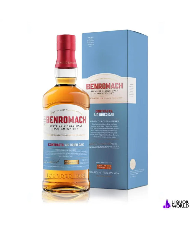 Benromach Contrasts Air Dried 2012 Virgin Oak Cask Single Malt Scotch Whisky 700ml - Liquorworld