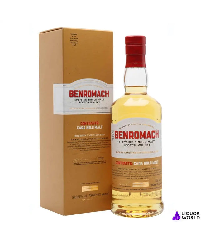 Benromach Contrasts Cara Gold Malt Single Malt Scotch Whisky 700ml - Liquorworld