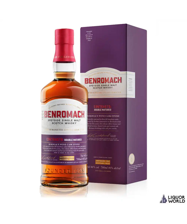 Benromach Contrasts Double Matured Bordeaux Wine Finish (2011) Single Malt Whisky 700ml - Liquorworld