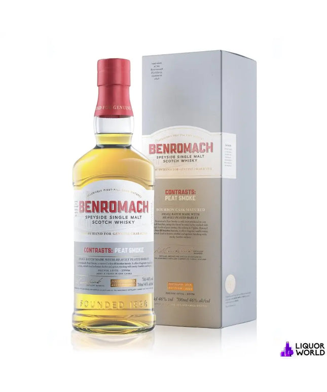 Benromach Contrasts Peat Smoke 2014 Bourbon Cask Single Malt Scotch Whisky 700ml - Liquorworld