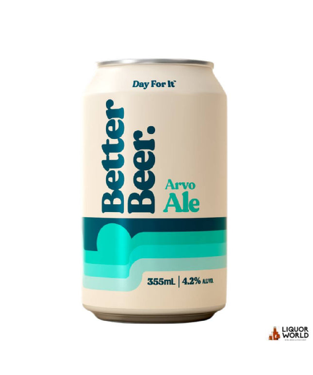 Better Beer Arvo Ale Craft Beer Cans 355ml (24 Pack) - Liquorworld