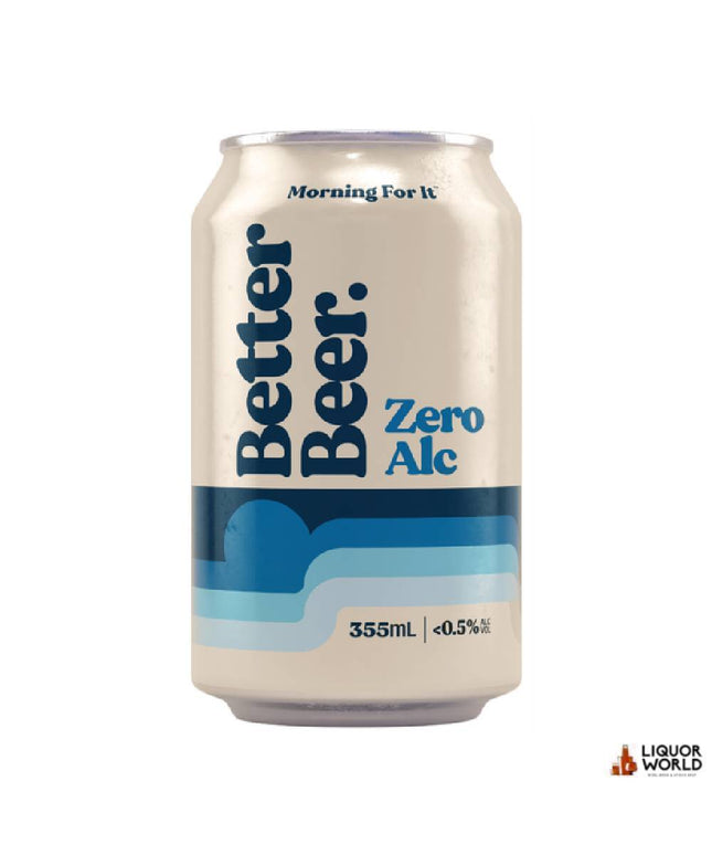 Better Beer Zero Alcohol 355ml (24 Pack) - Liquorworld
