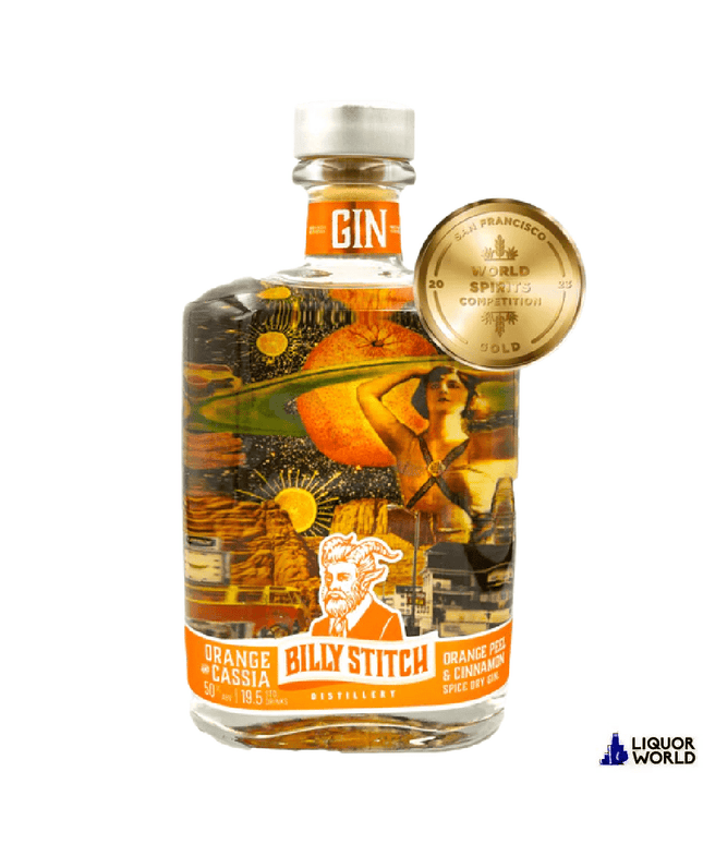 Billy Stitch Distillery Orange and Cassia Gin 500mL - Liquorworld