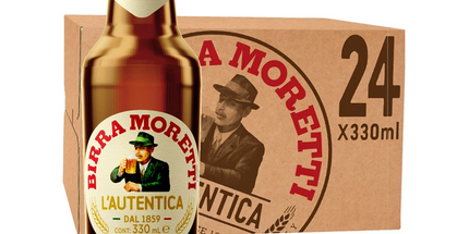 Birra Moretti Italian Lager Imported Beer Case 24 x 330mL Bottles