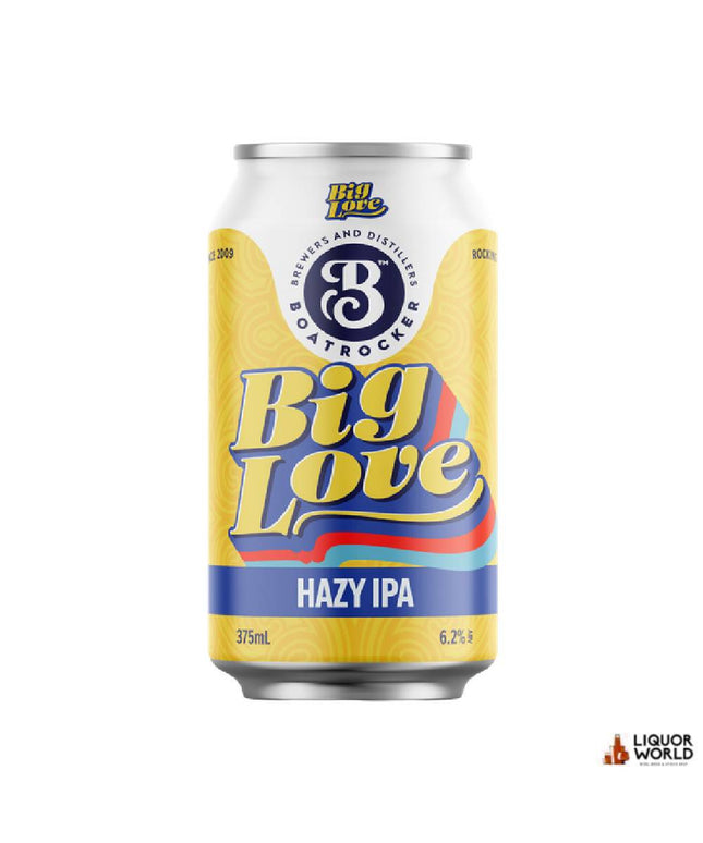 Boatrocker Big Love Hazy Ipa Craft Beer Cans 375ml (24 Pack) - Liquorworld