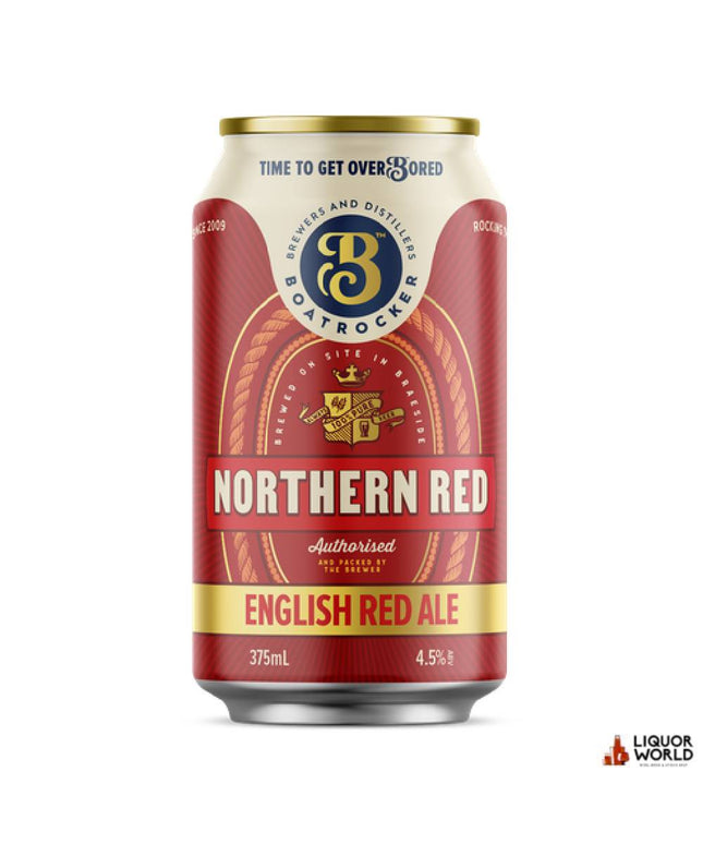 Boatrocker Northern Red Craft Beer Cans 375ml (24 Pack) - Liquorworld