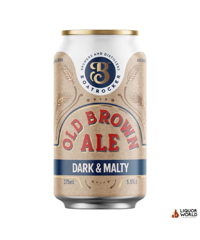 Boatrocker Old Brown Ale Craft Beer Cans 375ml (24 Pack) - Liquorworld