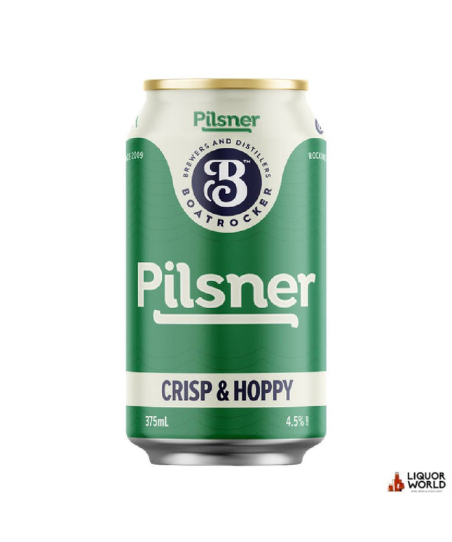 Boatrocker Pilsner Craft Beer Cans 375ml (24 Pack) - Liquorworld