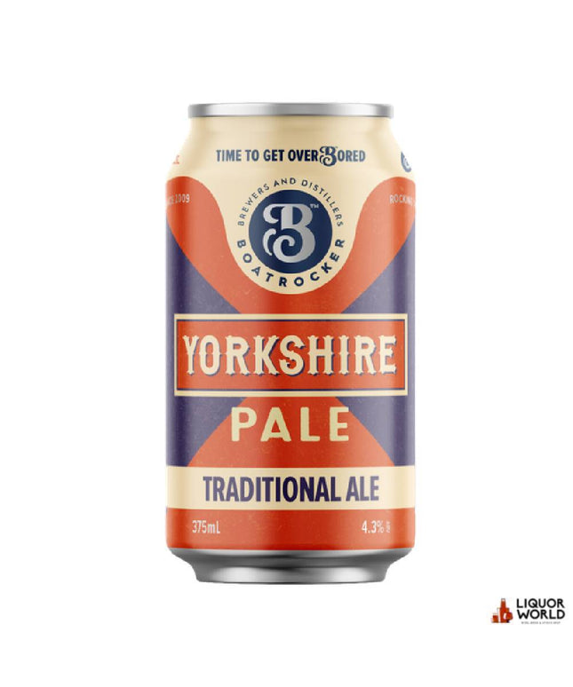 Boatrocker Yorkshire Pale Ale Craft Beer Cans 375ml (24 Pack) - Liquorworld