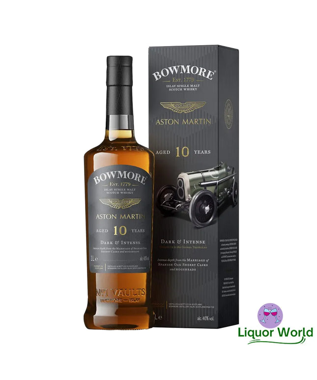 Bowmore 10 Year Old Dark & Intense Aston Martin Edition #4 Single Malt Scotch Whisky 1L - Liquorworld