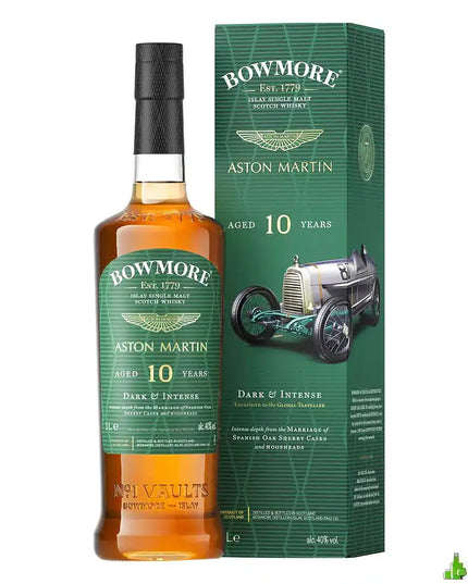 Bowmore 10 Year Old Dark & Intense Aston Martin Edition #7 Single Malt Scotch Whisky 1L