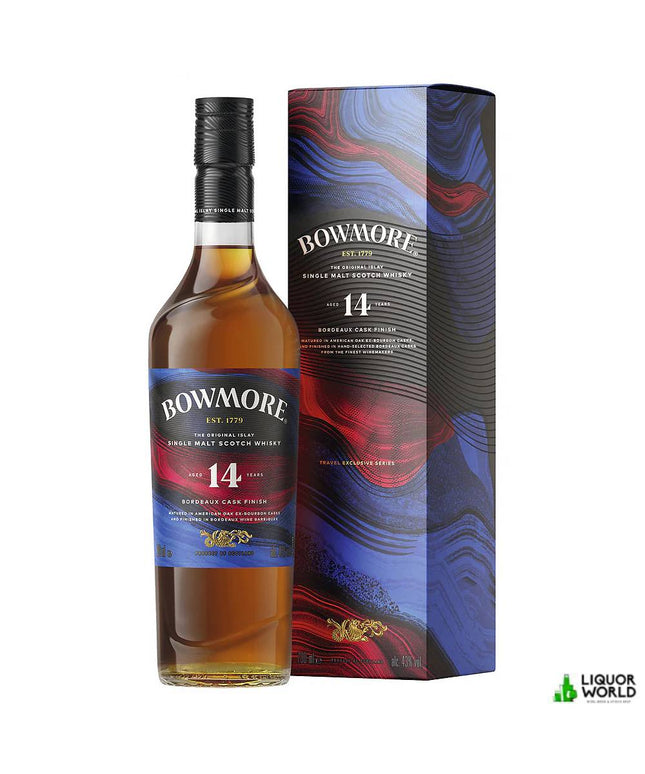 Bowmore 14 Year Old Bordeaux Wine Cask Finish Single Malt Scotch Whisky 700mL - Liquorworld