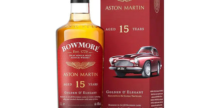 Bowmore 15 Year Old Golden & Elegant Aston Martin Edition #8 Single Malt Scotch Whisky 1L - Liquorworld