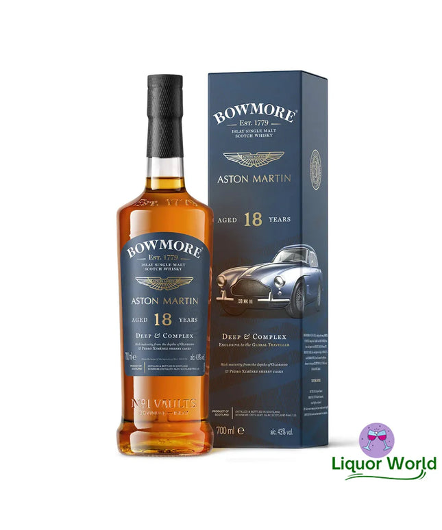 Bowmore 18 YO Deep & Complex Aston Martin Edition 3 Single Malt Whisky 700mL - Liquorworld