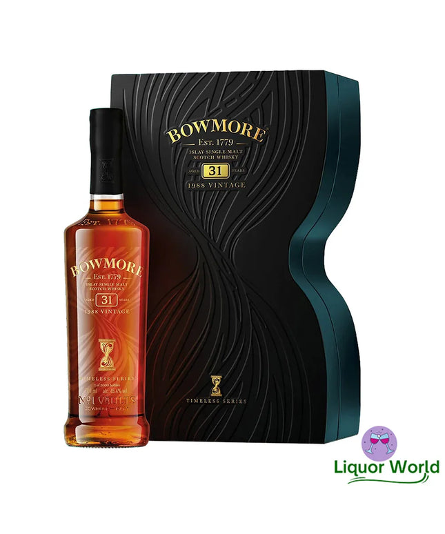 Bowmore 31 Year Old Timeless 1988 Vintage Cask Strength Single Malt Scotch Whisky 700mL