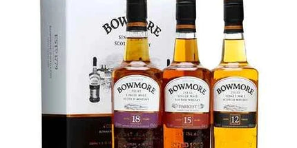 Bowmore Collection 12, 15 & 18 Year Old Single Malt Scotch Whisky 3 x 200mL