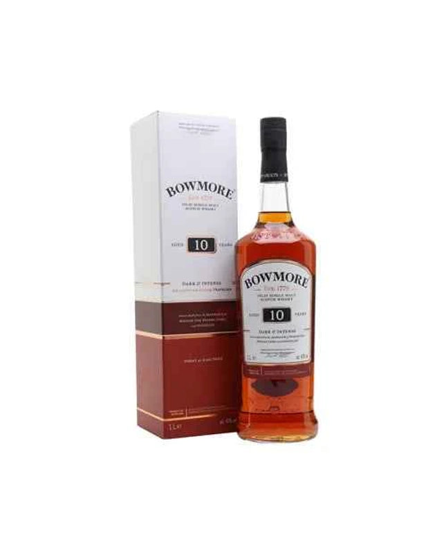 Bowmore Dark & Intense 10 Year Old Single Malt Scotch Whisky 1000ml