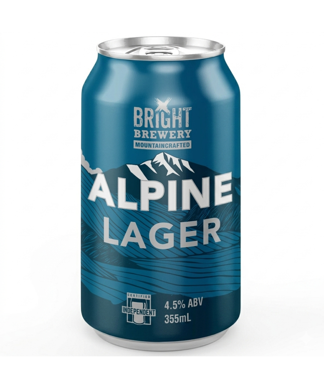 Bright Brewery Alpine Lager Beer 355ml (6 Pack)