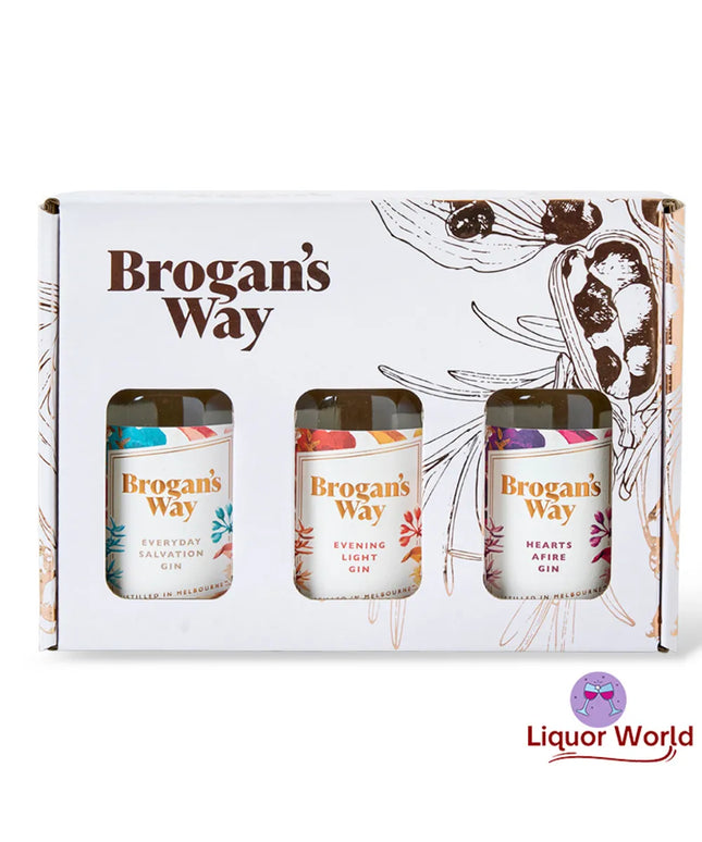 Brogan's Way 3 Gin Discovery Gift Pack EEH 3 x 200ml - Liquorworld
