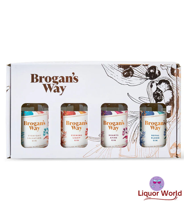Brogan's Way 4 Gin Discovery Gift EEHR Pack 4 x 200ml - Liquorworld
