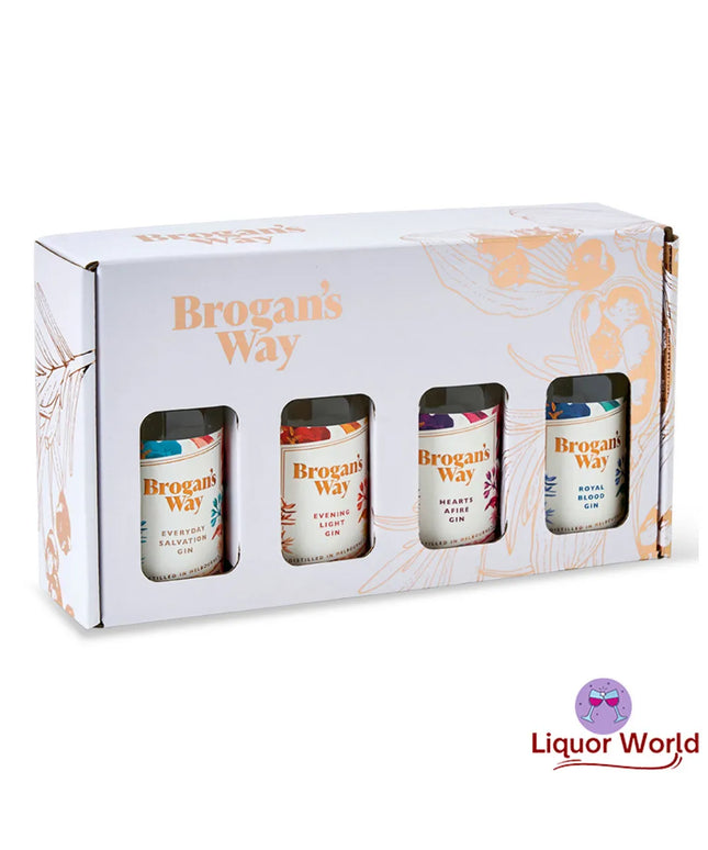 Brogan's Way 4 Gin Discovery Gift EEHS Pack 4 x 200ml - Liquorworld