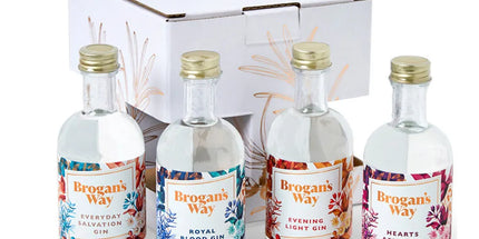 Brogan's Way 4 Gin Taster Gift Pack EEHR 4 x 50ml - Liquorworld