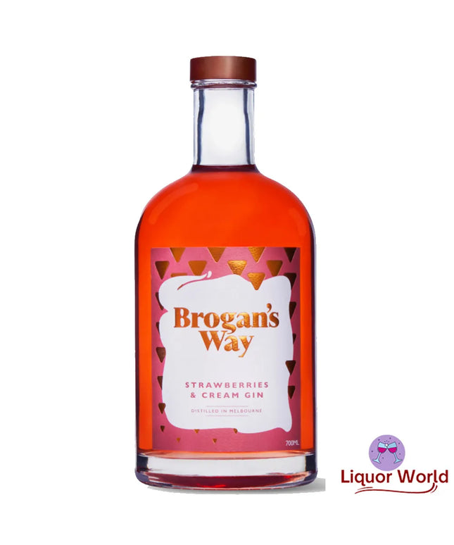 Brogan's Way Strawberries & Cream Gin 700ml - Liquorworld