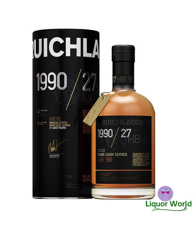 Bruichladdich HB 1990 / 27 Year Old Rare Cask Series Single Malt Scotch Whisky 700mL - Liquorworld