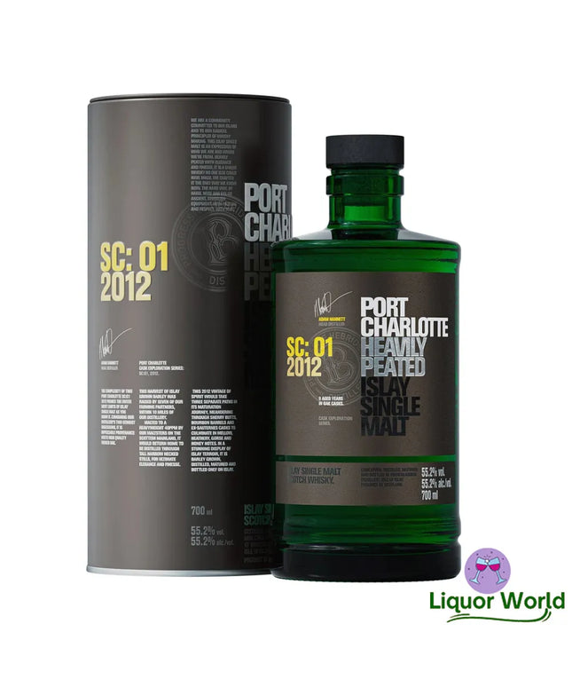 Bruichladdich Port Charlotte SC:01 2012 Islay Single Malt Scotch Whisky 700mL - Liquorworld