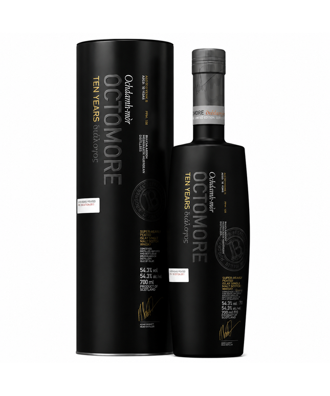 Bruichladdich Octomore 10 Year Old Fourth Release Islay Single Malt Scotch Whisky 700mL