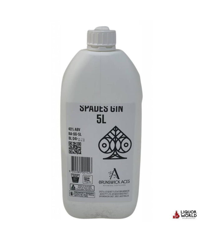 Brunswick Aces Spades Gin Bulk Gin 5Lt - Liquorworld