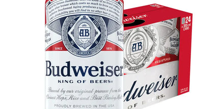 Budweiser Lager Imported From USA 5% Beer Case 24 Pack 355mL Cans - Liquorworld