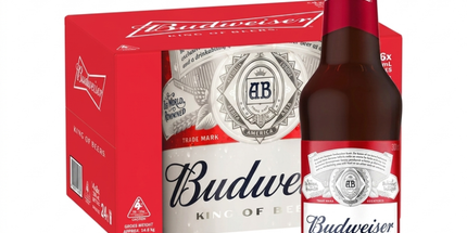 Budweiser Lager 5% Beer Case 24 x Pack 330mL Bottles