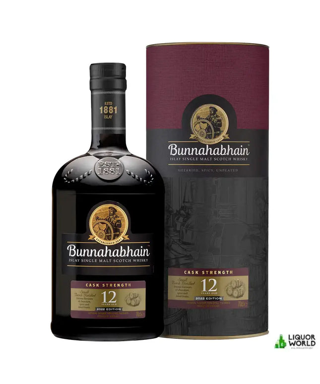 Bunnahabhain 12 Year Old Cask Strength 2022 Single Malt Scotch Whisky 700mL - Liquorworld