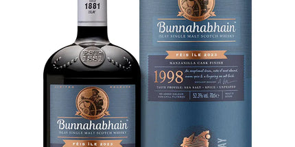 Bunnahabhain 1998 Fèis Ìle 2023 Manzanilla Cask Finish Cask Strength Single Malt Scotch Whisky 700mL - Liquorworld