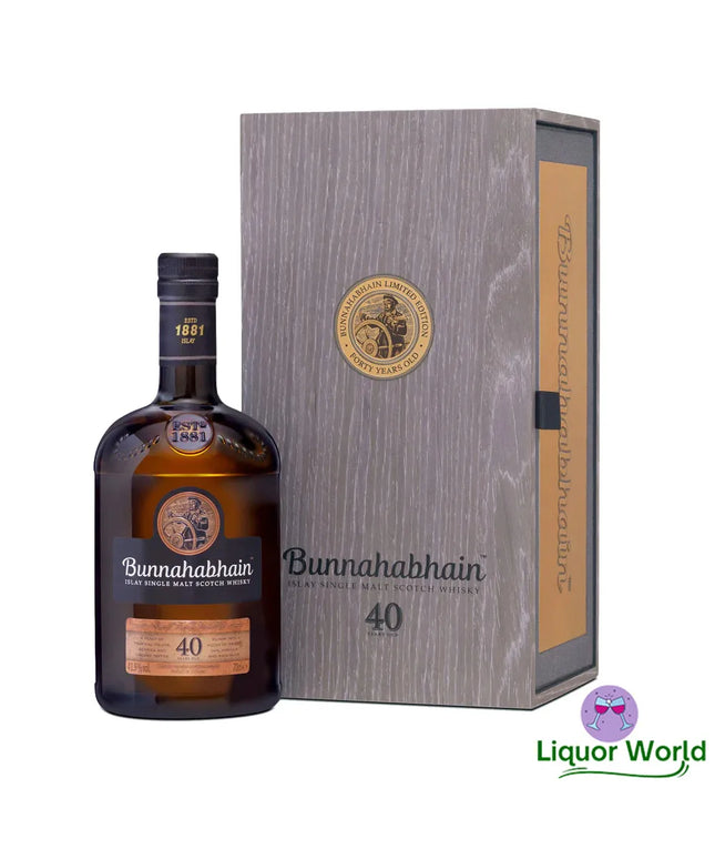 Bunnahabhain 40 Year Old Limited Edition Islay Single Malt Scotch Whisky 700mL - Liquorworld