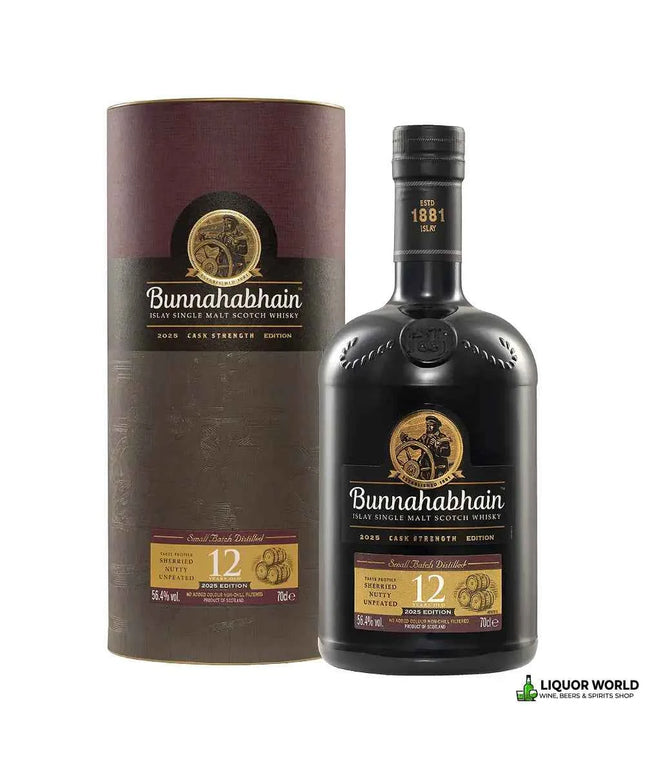 Bunnahabhain 12 Year Old Cask Strength 2025 Single Malt Scotch Whisky 700mL