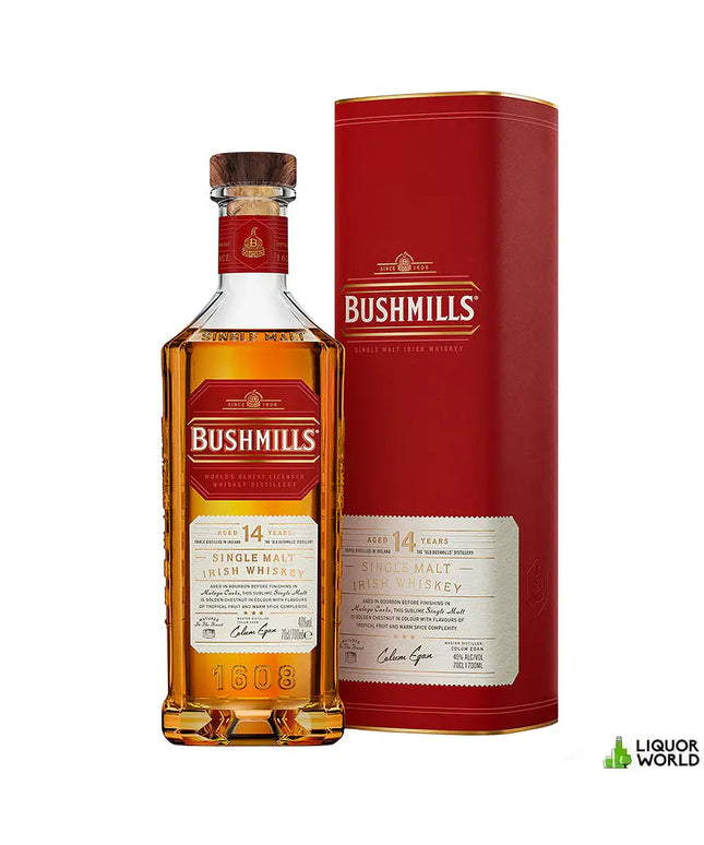 Bushmills 14 Year Old Malaga Cask Finish Single Malt Irish Whiskey 700mL - Liquorworld