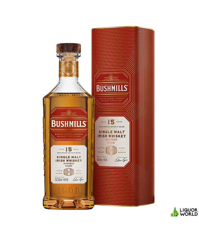 Bushmills 15 Year Old Bourbon Cask Single Malt Irish Whiskey 700mL - Liquorworld