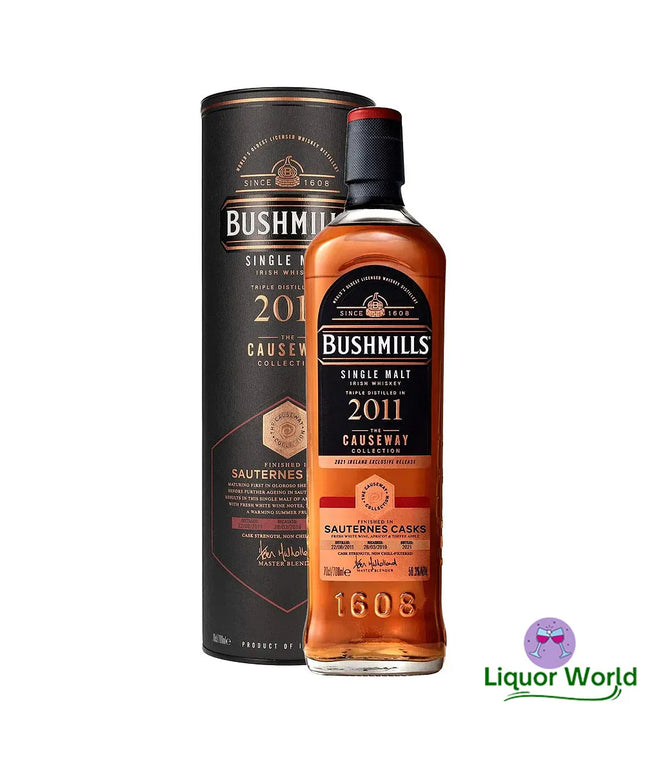 Bushmills 2011 Sauternes Cask Finish Causeway Collection Single Malt Irish Whiskey 700mL - Liquorworld