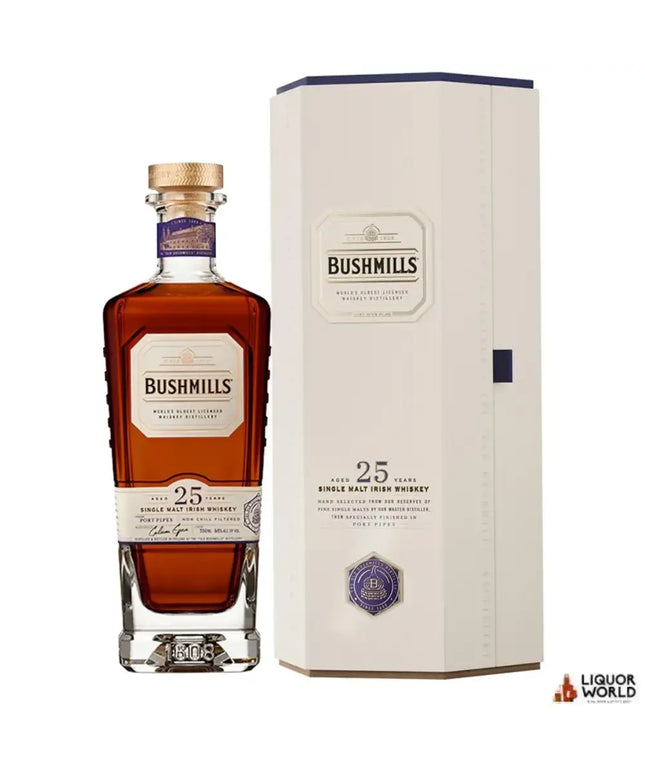 Bushmills 25 Year Old Single Malt Irish Whiskey 700ml - Liquorworld