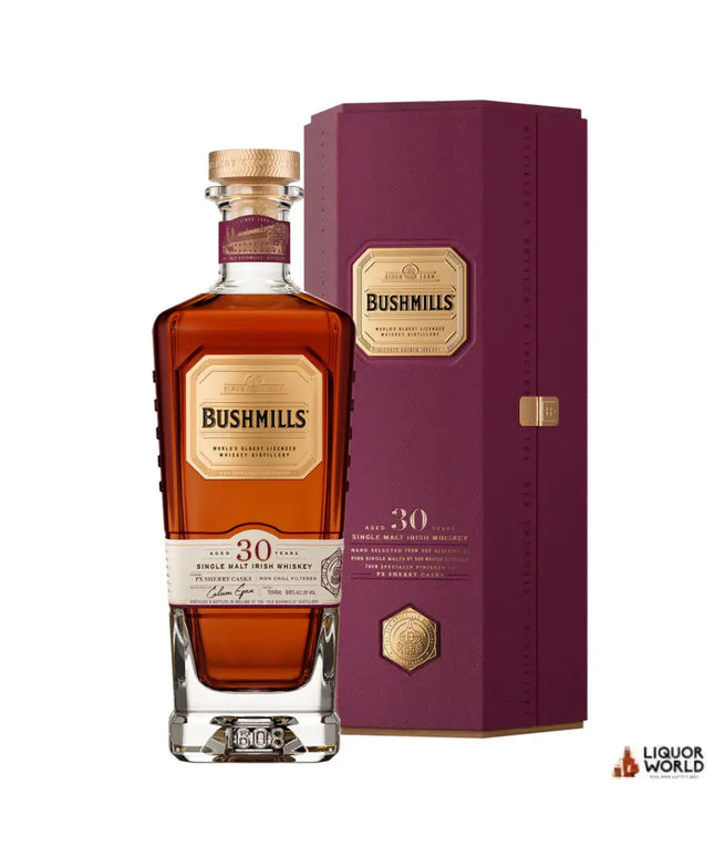 Bushmills 30 Year Old Single Malt Irish Whiskey 700ml - Liquorworld