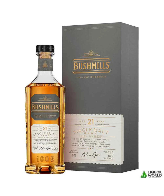 Bushmills Madeira Finish 21 Year Old Single Malt Irish Whiskey 700ml